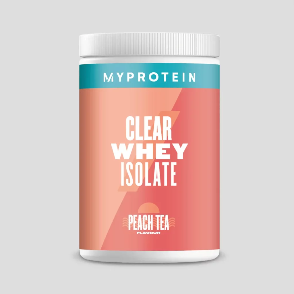 clear whey peach tea
